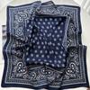 1pcs 70*70cm Elegant Luxury Square Scarf for Women Ladies Paceley Hijab Neckerchief Soft Stain Faux Silk Scarves Shawl Warps