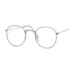 Round Glasses Frame Man Anti Blue Light Glasses Woman Fake Glasses Gold Optical Oval Eyeglasses Frame Transparent Lens