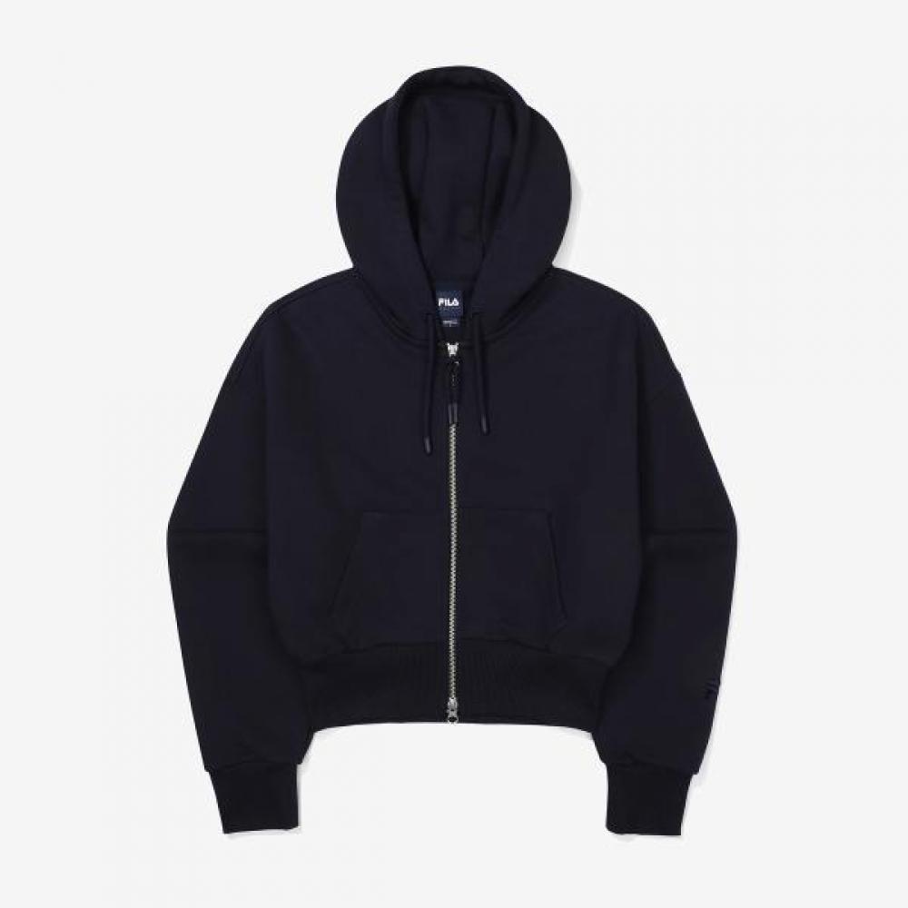 Fila Essential Crop Hoodie Jacket INKNAVY/095