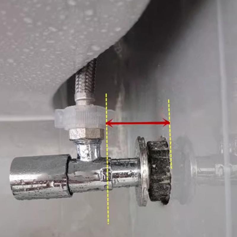 Abs Water Pipe Connector Shower Faucet Decorative Cover Adjustable Wall Heighten Angle Valve Panel For Tap Accessories