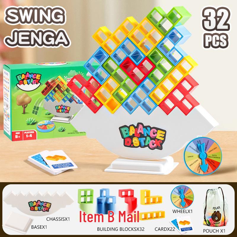 Russian Tetris Balance Blocks: Parent-Child Interactive Educational Stacking Toy