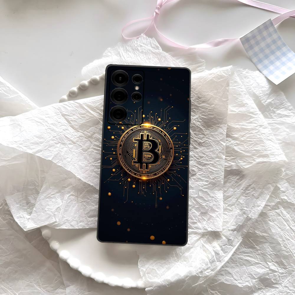 Bitcoin Phone Case For Samsung S 24 Fe 25 Ultra Plus 20 Lite 21 30 22 23 24 22 Ultra 5G Fundas