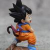 Dragon Ball Childhood Little Goku Hugs Puer Ya Mu Tea Little Follower Figures Doll Pvc Model Statue Collection Toy Ornamen Gift