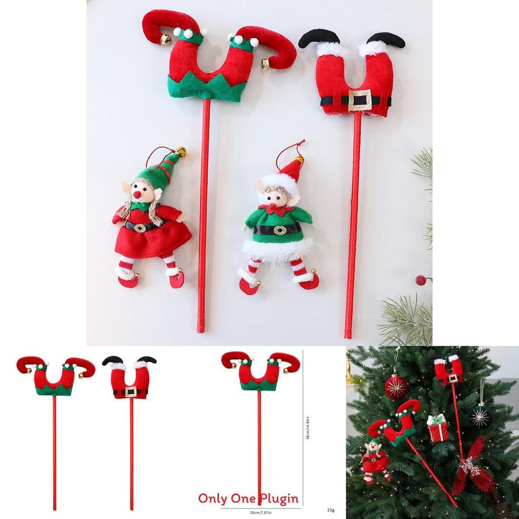 Christmas Elf Leg Plush Decor For Festive Tree Decoration And Holiday Gift