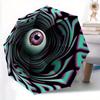 1pc Psychedelic Eye Automatic Folding Umbrella, Portable & Foldable Design with 8 Ribs, Casual Outdoor Accessory Yy250805142