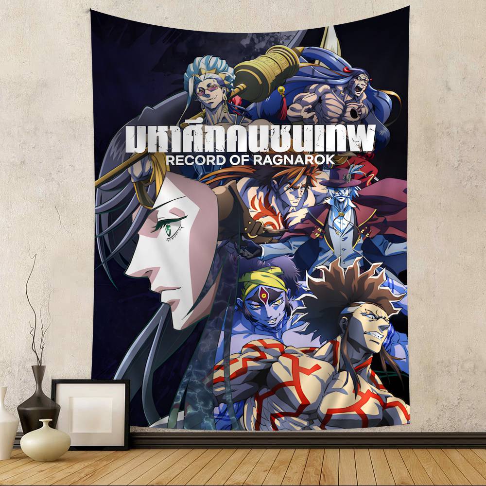 Anime Record Of Ragnarok Tapestry Art Printing Japanese Wall Tapestry Anime Wall Hanging Home Decor