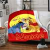 Custom Name Tigger Movie Adventure flannel Blanket for Super Soft Cute Comfort Blanket for Travel Bedding Couch Sofa Blanket