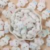 10Pcs Food Grade Silicone Beads 18x27mm Cartoon Animal Bunny Teether Beads For Jewelry Making DIY Baby Necklace Pacifier Chain