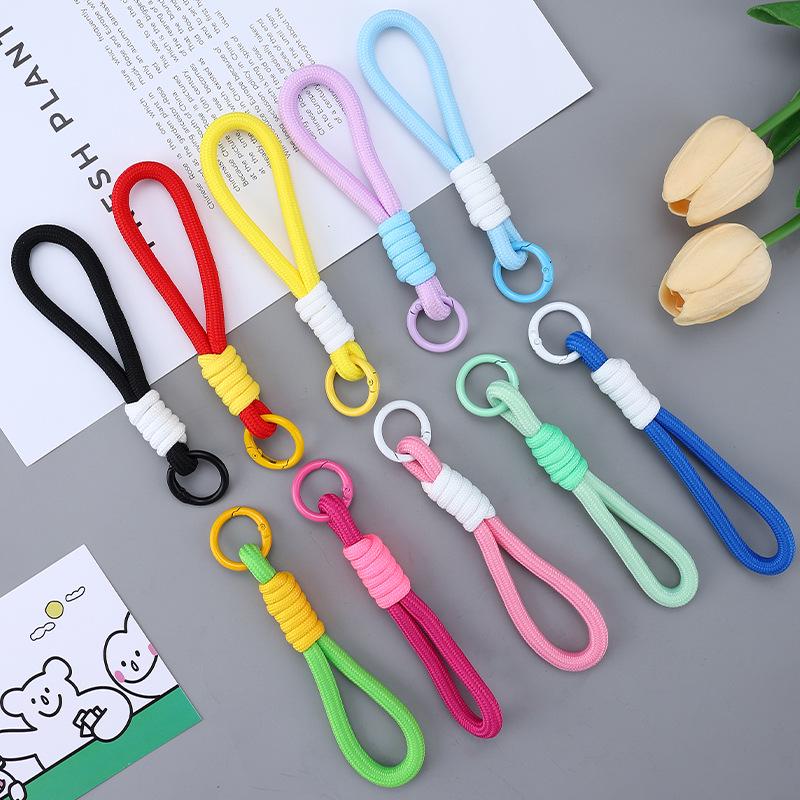 Colorful Polyester Plush Cartoon Doll Lanyard with Accessories - Customizable Toy Bag Charm