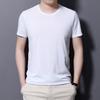 Men's Quick-Dry Modal Short Sleeve T-shirt - Lightweight, Solid Color, Round Neck Casual Summer Wear
