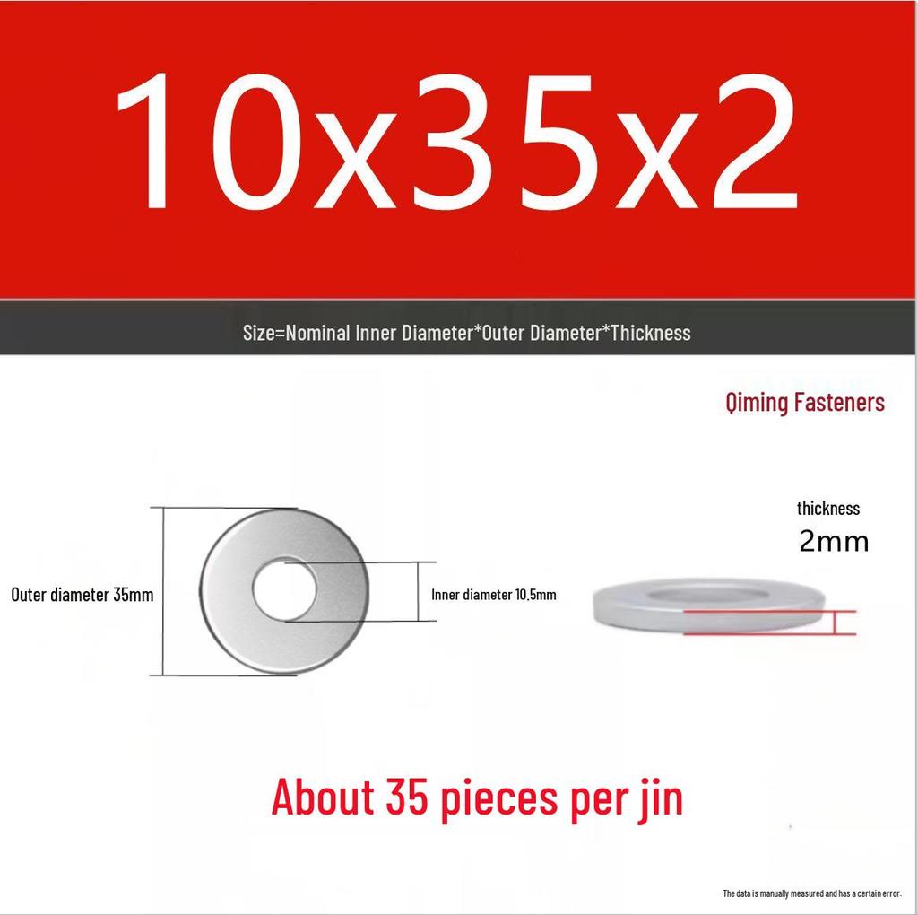 4.8 Grade Galvanized Iron Flat Washer M3-M40 Oversized Metal Screw Gasket Washer