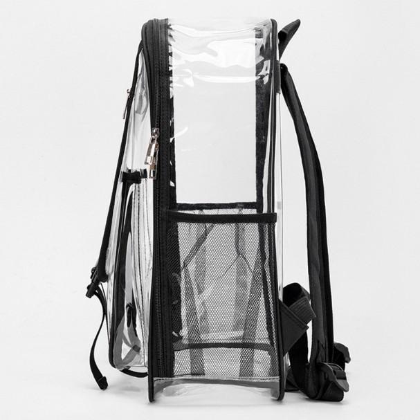 Schoolbag Transparent Backpack Large Capacity PVC Student Transparent Schoolbag Stadium Sports Transparent Bag Tide