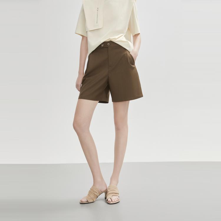 ELLE Loose Commuter Style French Vintage High-Waisted Straight Leg Pants Women pants EK51324