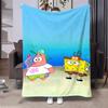 Kawaii S-SpongeBob Home and Decoration Double Bed Blankets for Beds Sofa Blanket Christmas Summer Comforter Camping Anime Picnic