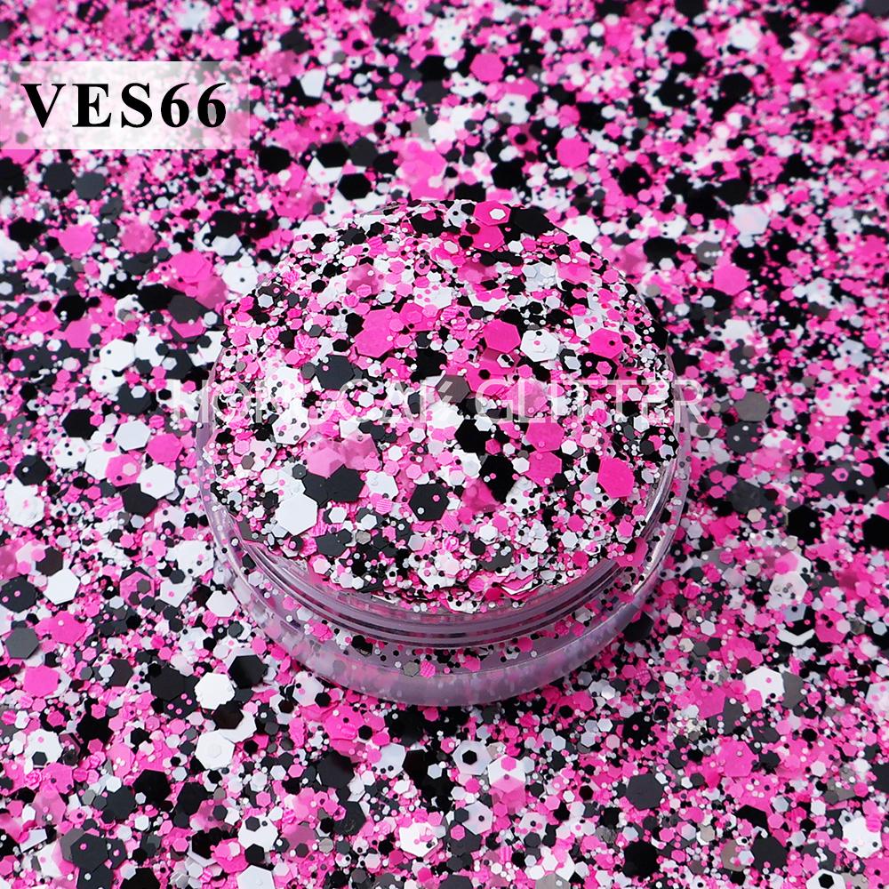 New Valentines Day Polyester Glitter Bulk Chunky Mixed Glitter for Resin Tumblers Christmas Decorations