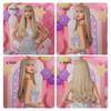 EASIHAIR Long Blonde Synthetic Wigs with Bangs Natural Wavy Hair Wig for Women Daily Cosplay Wig Heat Resistant Fiber