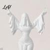 Matte White Halloween Statue 3D Printed Ghost Woman Sculpture Spirit for Modern Home Decor Minimalist Spooky Desk Decoration Figurine Lady
