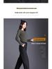 Women's High-Waisted Loose-Fit Bootcut Down Cotton Pants - Winter 2023 Trend