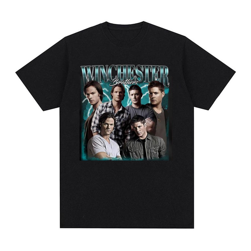 

Limited Vintage Winchester Brothers Print T-shirts Men Women Retro Fashion High Quality T Shirts Cozy 100% Cotton O-Neck T Sh... S разноцветный