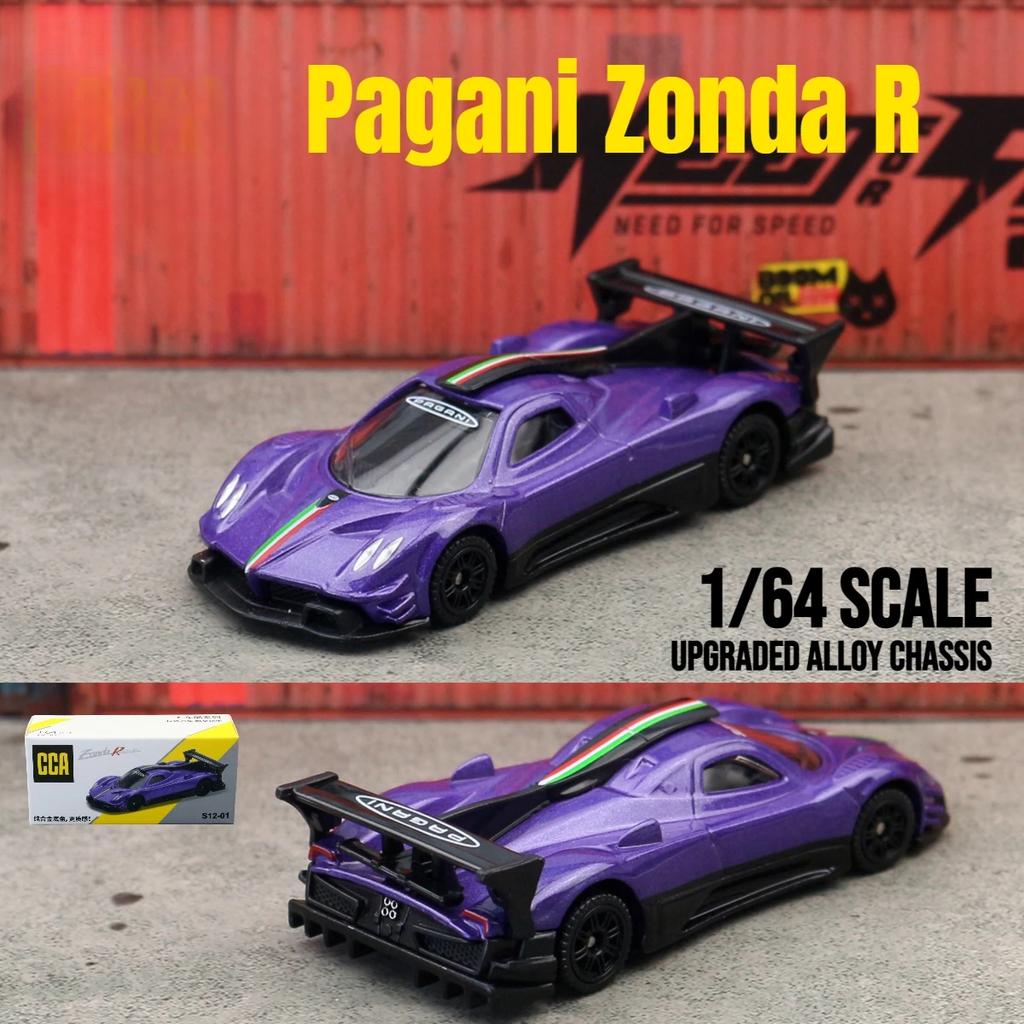 1/64 Scale Pagani Zonda R Toy Car Model CCA MSZ 1:64 Diecast Vehicle Miniature Free Wheels Collection Suitable for Hot Wheels Gift Kid