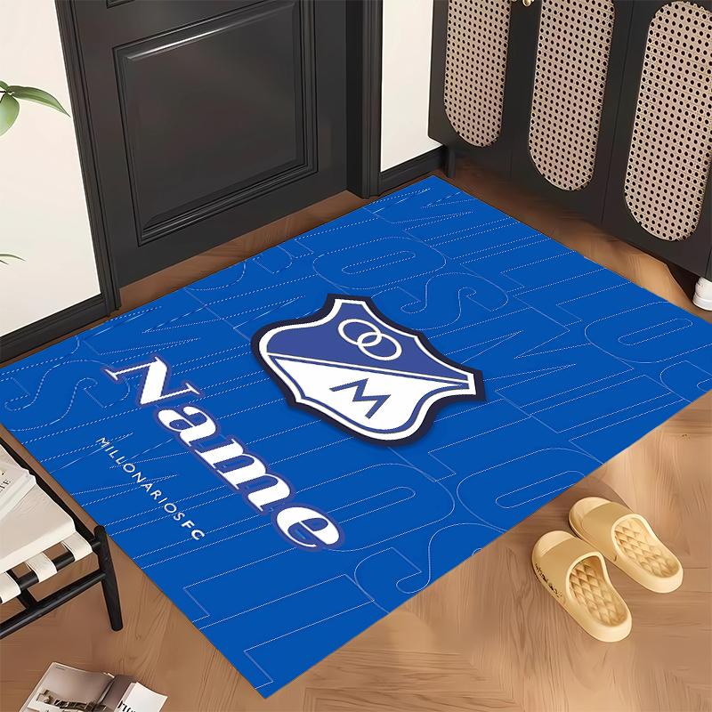 Millonarios FC (1) Personalized name Office Carpet Stylish Decor for Living Room Bedroom Kitchen