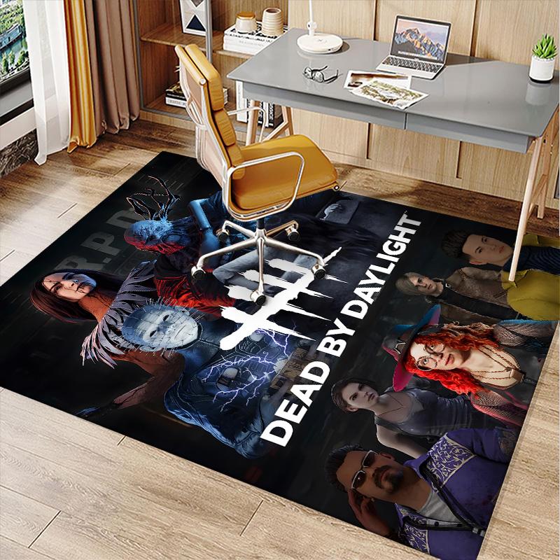 Dead Daylight Polyester Carpet, Soft Indoor Mat for Office Chair, Living Room, Computer Desk - Decorative Home Office Rug Design