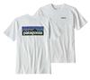PATAGONIA Logo Verantwortung Weiß Gebraucht Herren P-6 T-Shirt, (M),