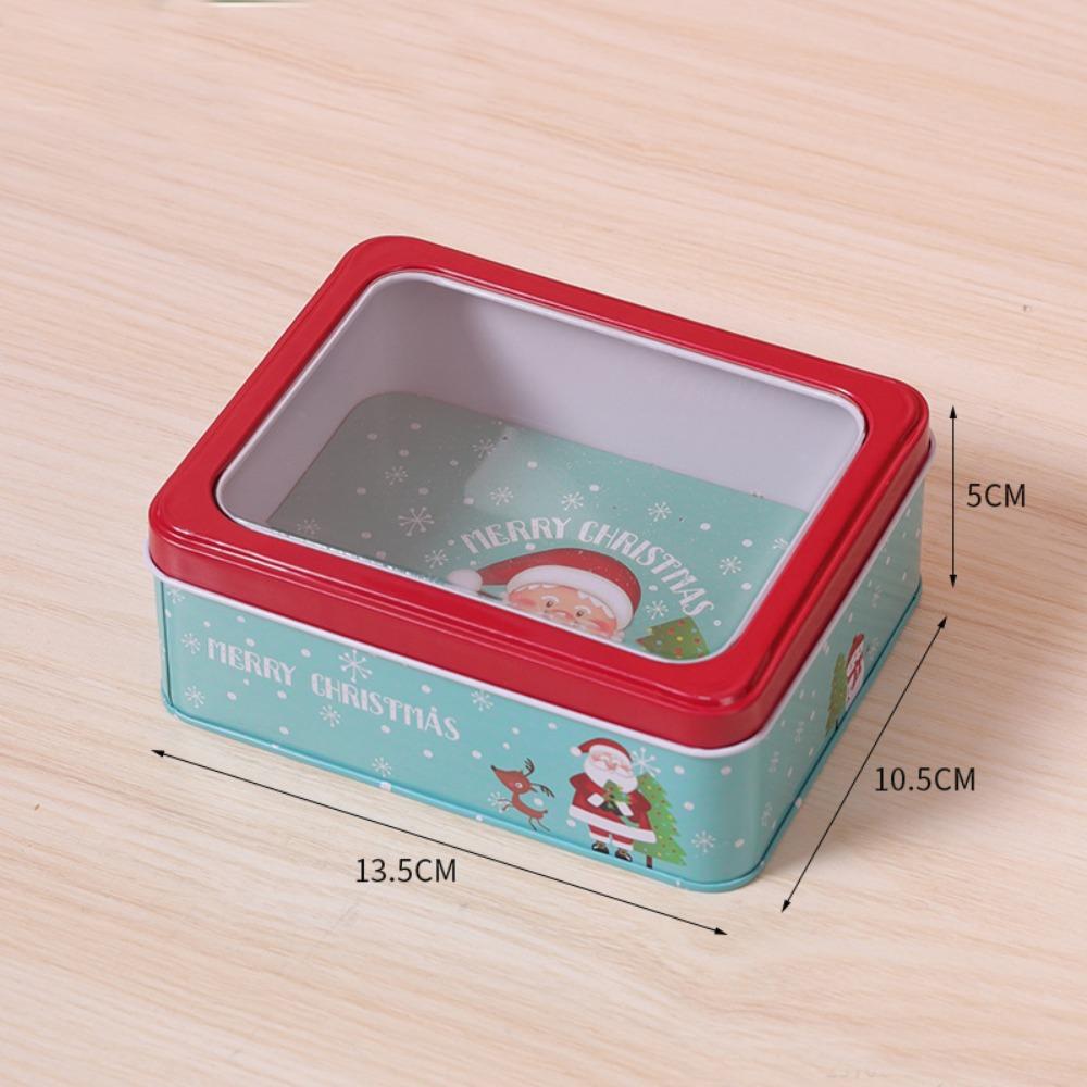 Trick or Treat Pattern Print Baking Cookies Box Christmas Tin Box Popular Packing Case