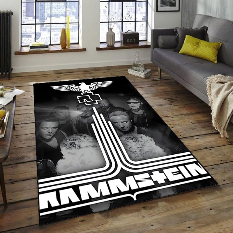 1pc Rammstein3 Design Area Rug - Non-Slip, Soft & Cozy Floor Mat for Living Room, Bedroom, Office - Indoor/Outdoor Decorative Carpet