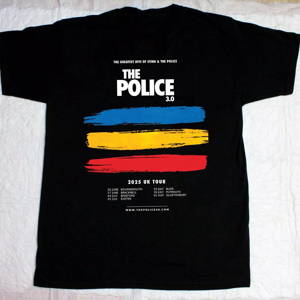 The Greatest Hits Of Sting And The Police UK Tour T Shirt Full Size S-5XL TT831 Unisex T-Shirt S