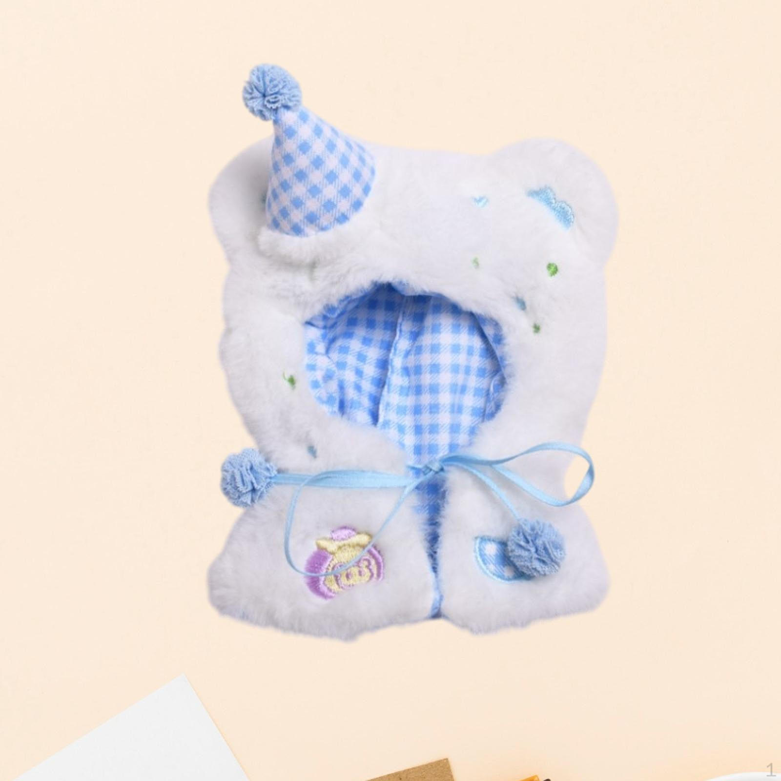 

Одежда для кукол 15-17 см. Без плюшевого наряда. Плащ. синий