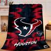 Basketball Texans Logo Blanket Flannel Throw for Sofa, Travel, Camping, Livingroom, Office, Chair and Bed Soft and Warm Holiday Gifts