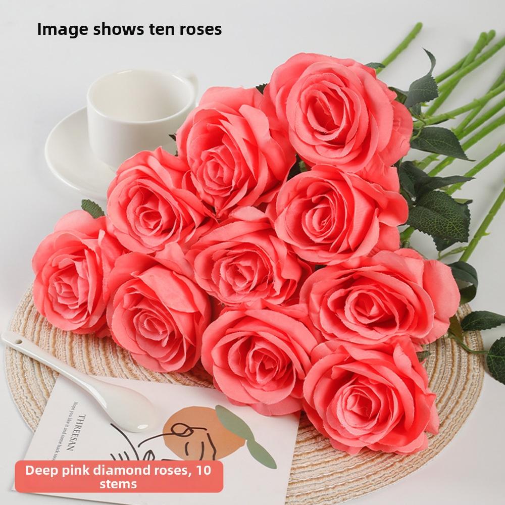 5pcs 10 Colors Simulated Rose DIY Party Decoration Artificial Flowers New Small Rose Home Decor