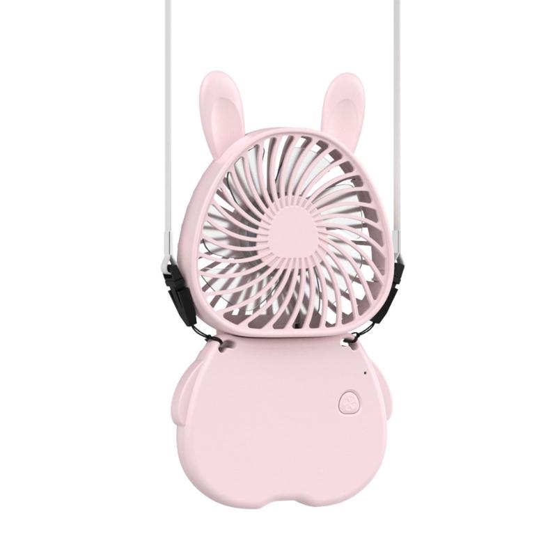Small Handhelds Fan Necks Fan Electric Fan Summer Cooling Fan Lightweight Desk Fan Neck Straps Fan Plastic Material