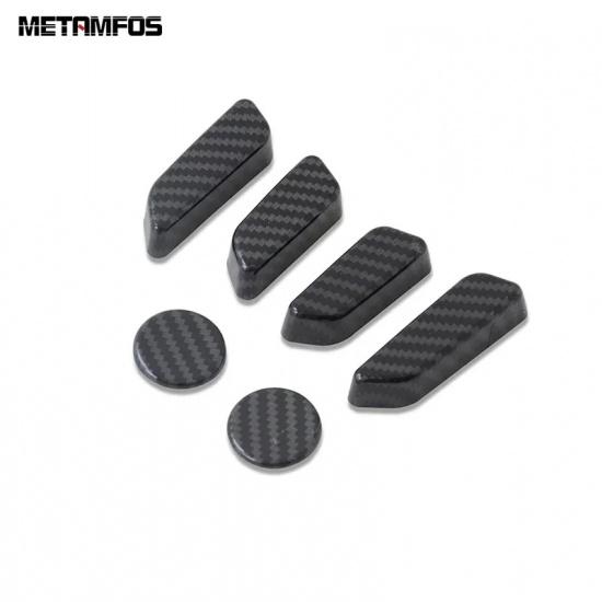 Seat Adjustment Knob Control Button Cover Trim For Tesla Model 3 2017-2024 2025 Carbon Fiber Interior Accessories Car Styling