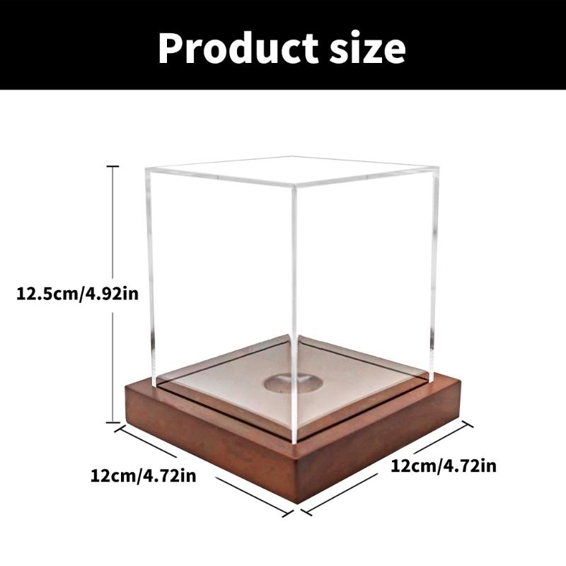 Softball Baseball Holder Box for Organization & Showcases, Baseball Display Case, Acrylic Clear Display Box with Stand