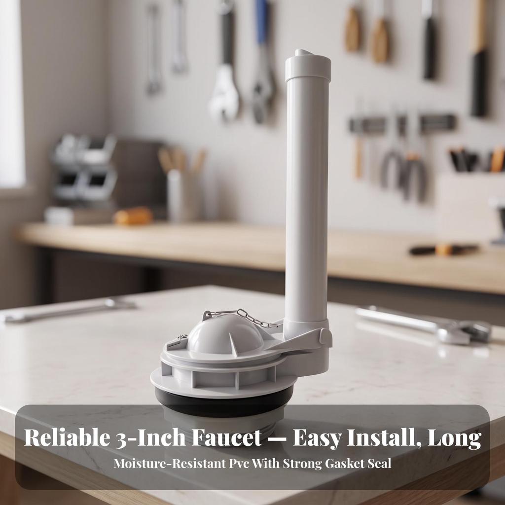 Toilet Flush Valve Compact Split Rugged for Homeowners