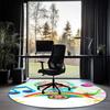 CoComelon Printed Round Rug Carpet Chair Rug Area Rug Entryway Doormats,for Office Chair Living Room Bedroom Kitchen Room.