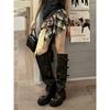 Spice Girl Maillard Platform Boots Women's Belt Buckle Pants Boots Wasteland Knight Boots