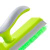 Corner Scrubber Brush V Shape  S Mirror Water Wiper Scrape and Brush for Shower Bathroom Tiles Kitchen Household