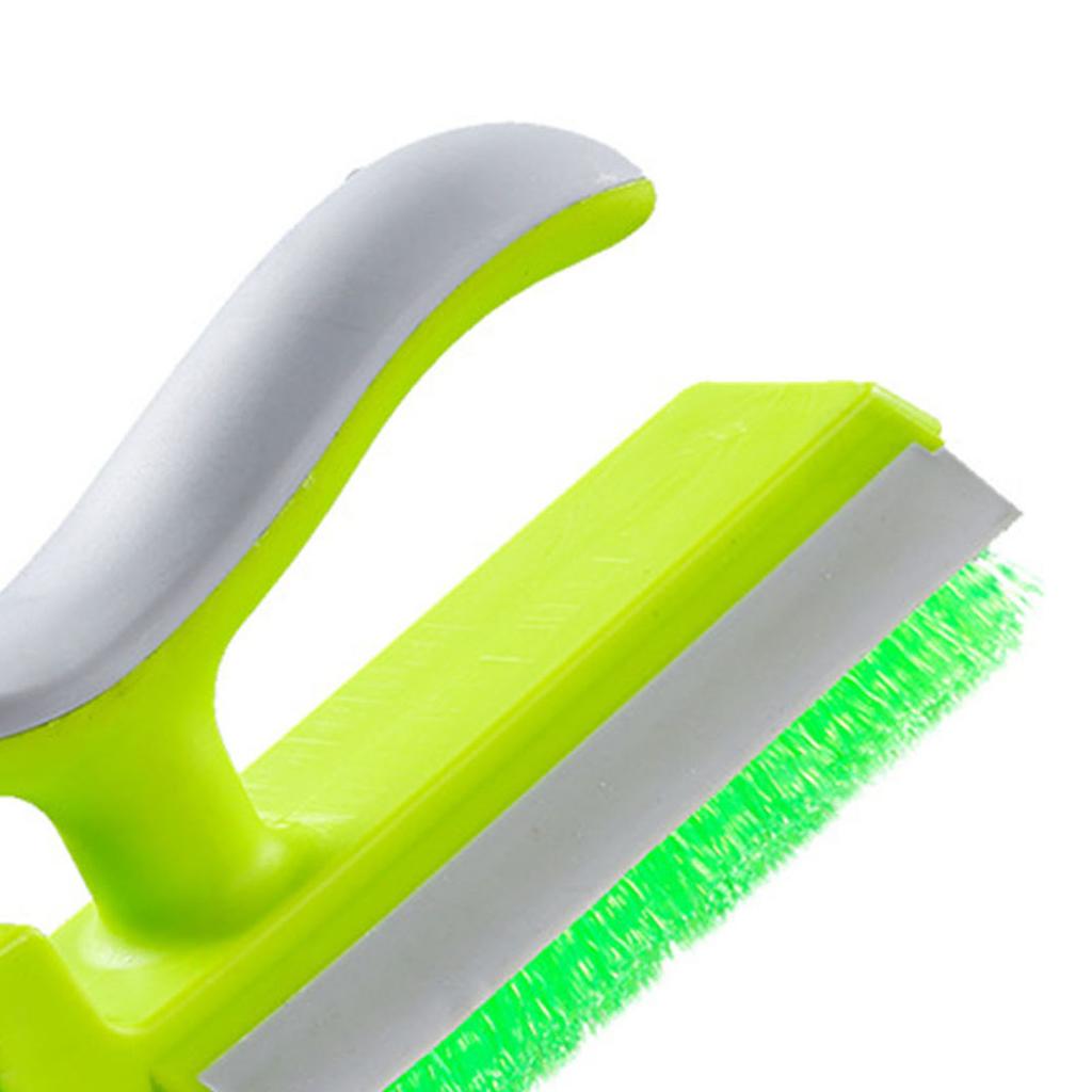 Corner Scrubber Brush V Shape  S Mirror Water Wiper Scrape and Brush for Shower Bathroom Tiles Kitchen Household