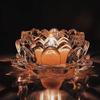 2Pcs Elegant Chinese Glass Lotus Candle Holder Ins Simple Candles Stand  Home Decor