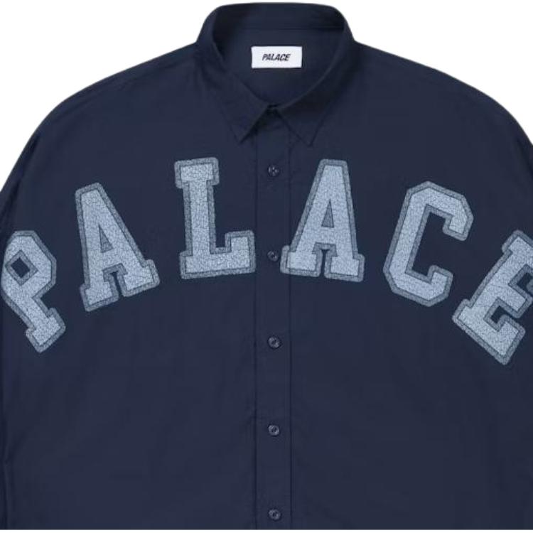 Palace Archy Shirt Navy Unisex Tops Blue P29SHT008