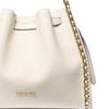 Michael Kors MK Mina Logo Trekkoord Sluiting PU Emmer Tas Dames handtassen Crème-Wit 35H3G4ML3I-2171