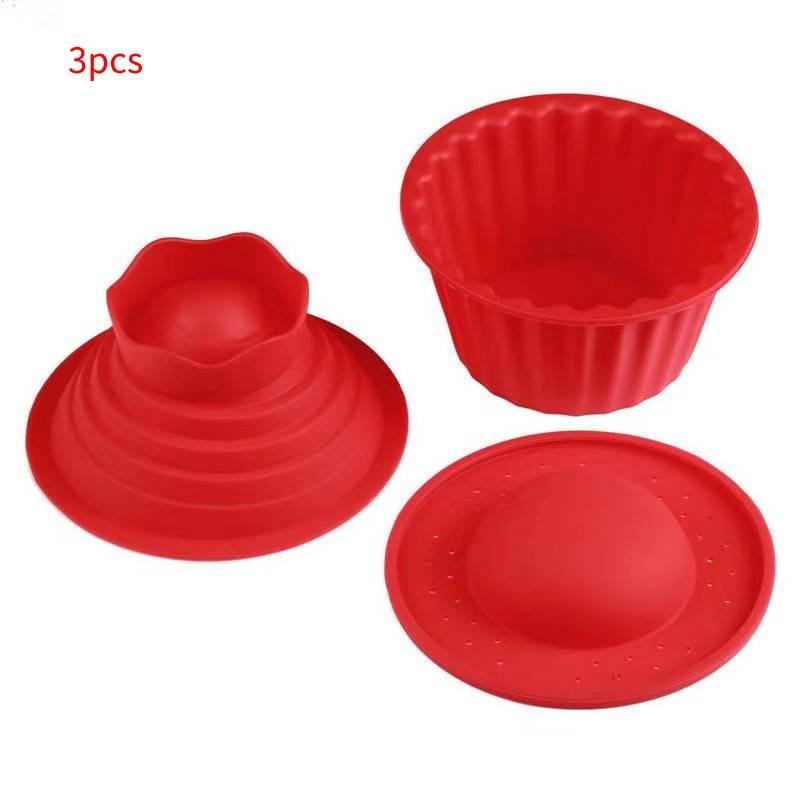 Premium Silicone Big Top Cupcake Mold For Irregular Muffin And Mousse Cakes