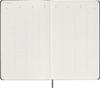 Moleskine 12-Month Undated Weekly Diary, Large Size (13cm x 21cm), Black Hardcover, DHUNDB12WN301