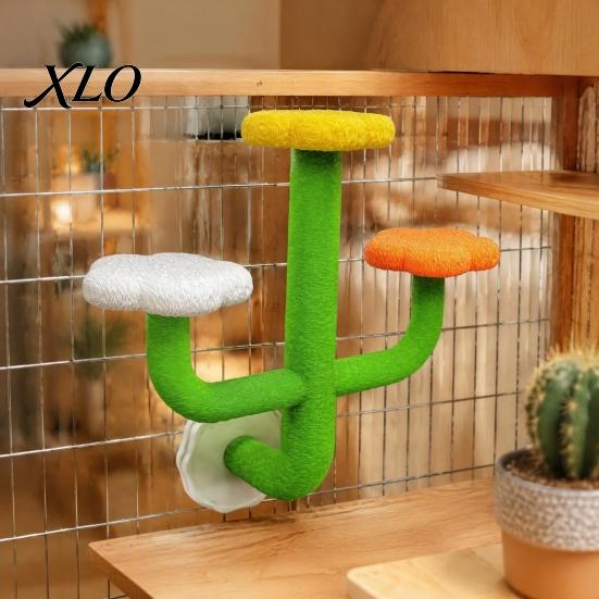 Cage Perch for Parrots Cactus Parrot Perch, Multi-Tier Textured Non-slip Standing Platform, Budgie Toys Toy, Bird Accessory Parakeets Conures