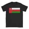 Oman Vlag Puur Katoen T-shirt Voor Mannen Zomer Klassiek T-shirts Ronde Hals Hip Hop T-shirts Oversized Dropshipping Tops