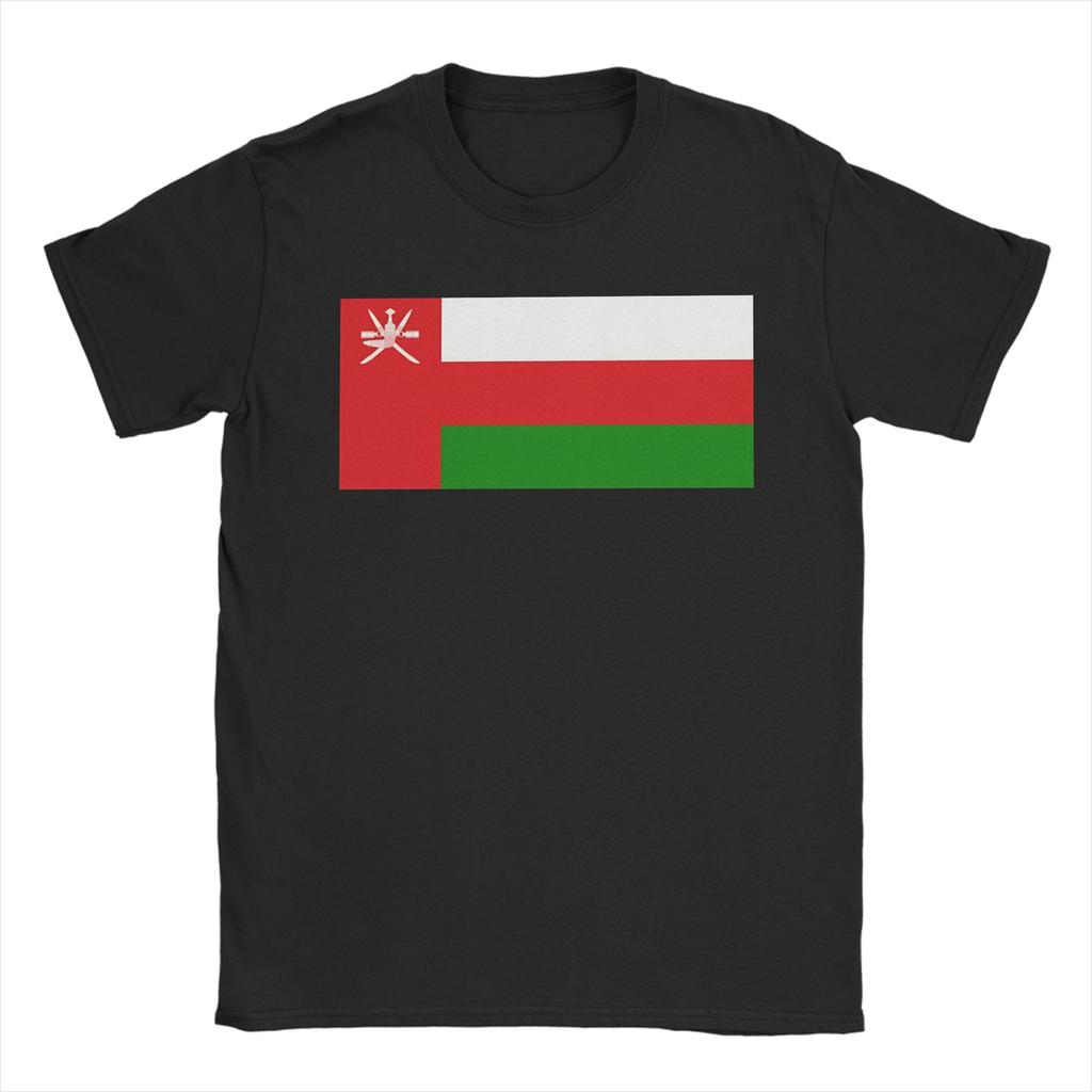 Oman Vlag Puur Katoen T-shirt Voor Mannen Zomer Klassiek T-shirts Ronde Hals Hip Hop T-shirts Oversized Dropshipping Tops