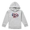 Captain America Childrens/Kids Torn Heather Pull Over Hoodie